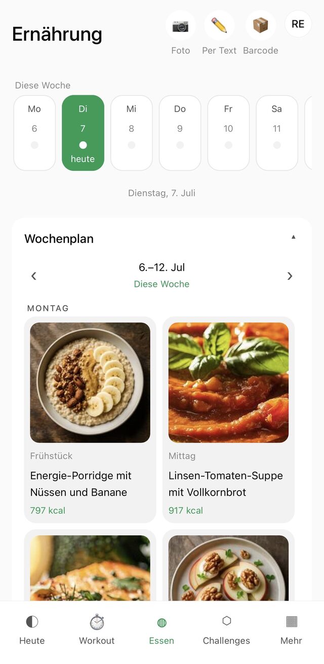 Wochenplan